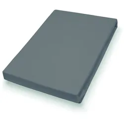 Topperlaken 190x200cm anthr. (BT 180x200 cm) - grau - BT 180x200 cm