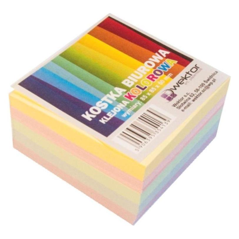 Wektor Geklebter Würfel, Farbe 85x85mm, 5cm (41308794)