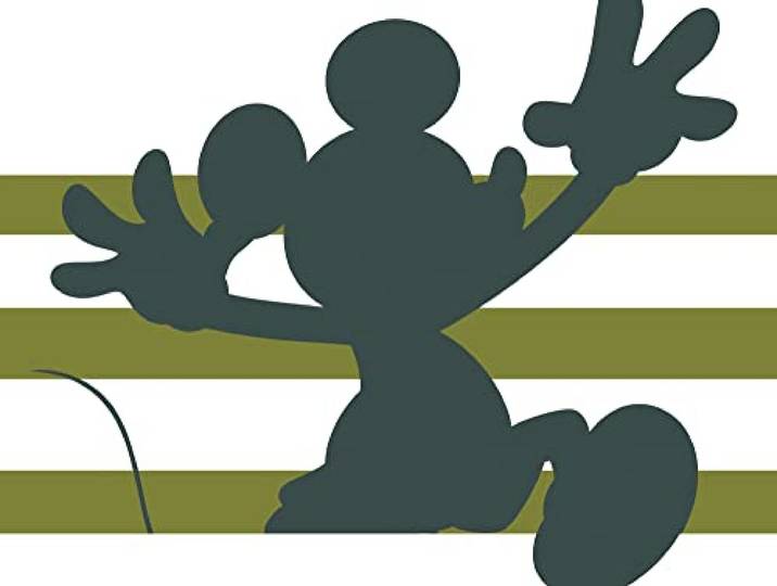 Komar Wandbild - Mickey Shadow - Größe: 30 x 40 cm - Disney, Kinderzimmer, Wandgestaltung, Bild
