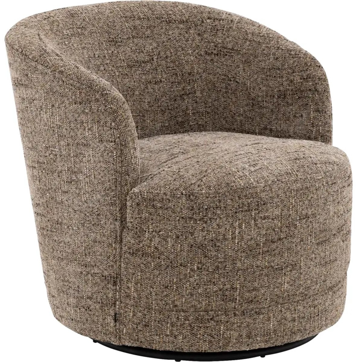Goossens Fauteuil Milk Modern Bruin