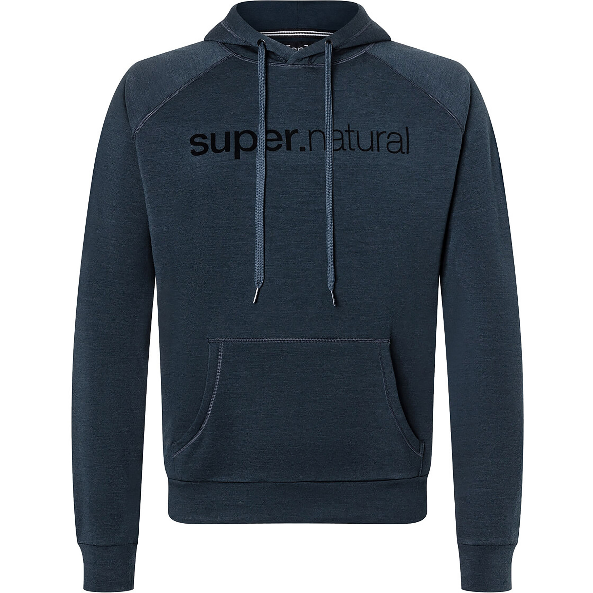 Super.Natural Favourite Herren Hoodies blau Größe S Trekking Hautfreundlich Merinowolle