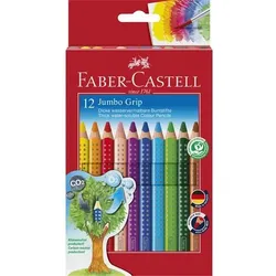 Faber-Castell Jumbo Grip Buntstifte Farbig sortiert 12 Stück