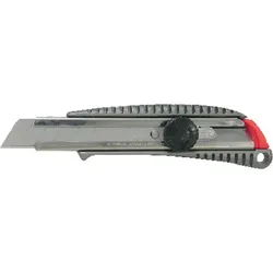 Cuttermesser mit Rädchen, 18mm Klingenbreite - silber