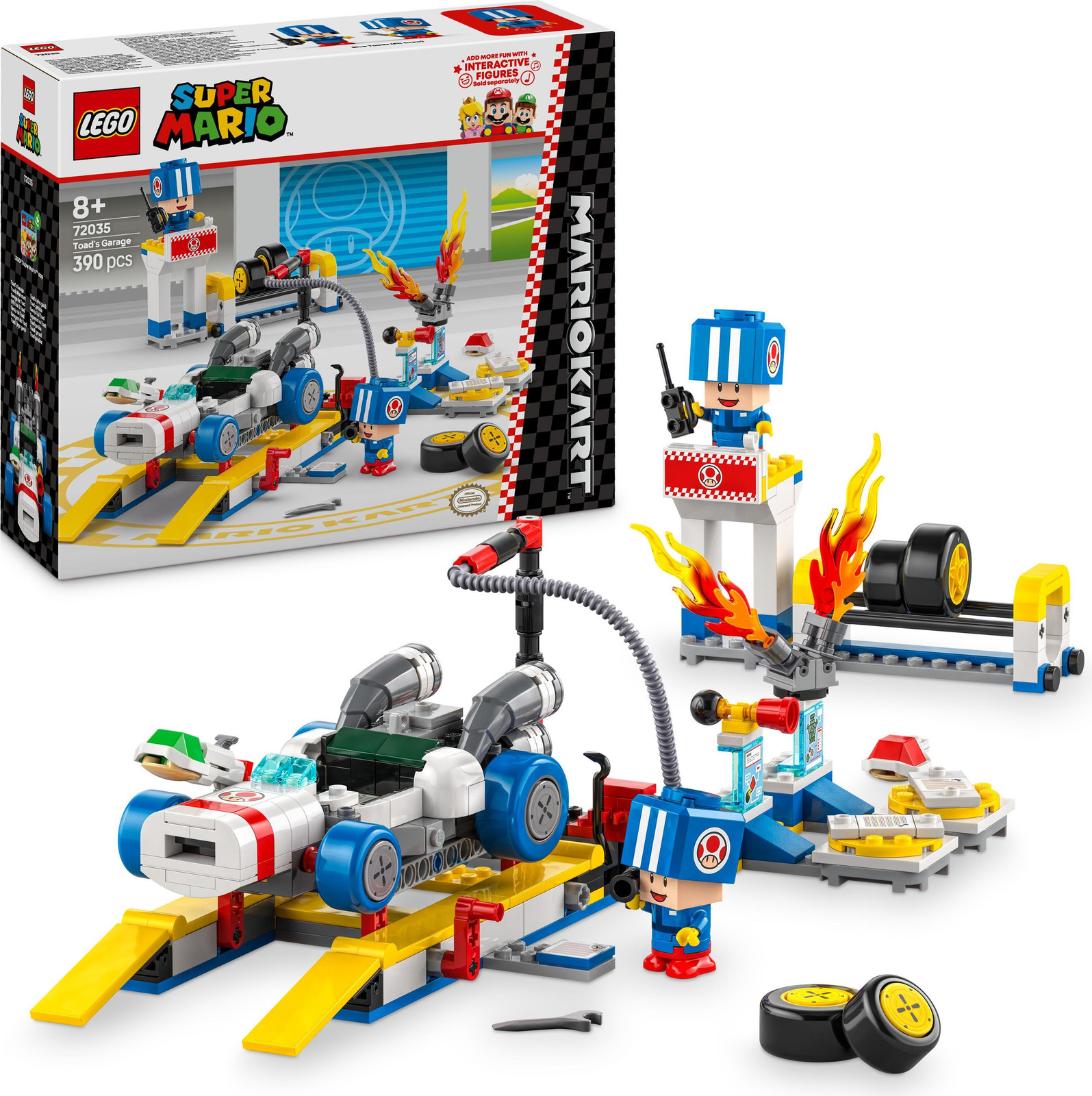 LEGO Super Mario Mario Kart Toads garage en B Dasher 72035