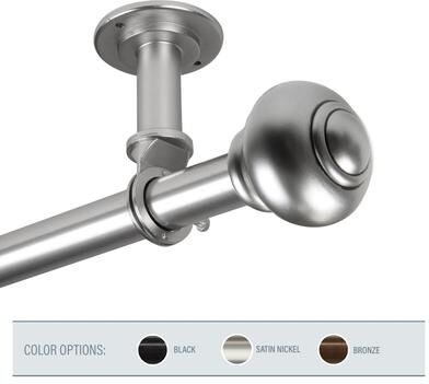 InStyleDesign Coiled 1 inch Diameter Ceiling Curtain Rod/ Room Divider