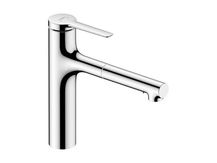 hansgrohe Küchenarmatur hansgrohe 160 Zesis M33 Metall Ausziehbrause Pro chrom