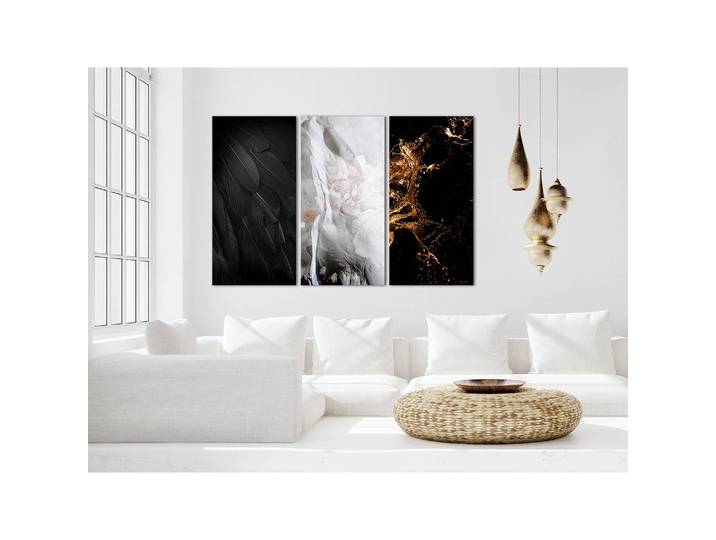 Tableau déco Angels 3 éléments Lin Gris 90 x 60cm