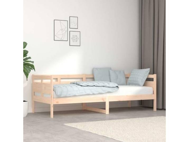 RJPLMFV Tagesbett aus massivem Kiefernholz, 80 x 200 cm Ohne Matratze, Rahmen mit Lattenrosten, Schlafsofa, Gästezimmer, Schlafzimmer oder Wohnzimmer
