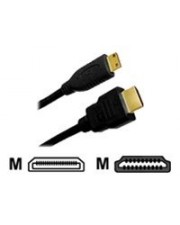 Jou Jye AVC 106 HDMI-Kabel HDMI M bis mini M 1 m Dreifachisolierung Schwarz (AVC 106-1,0)