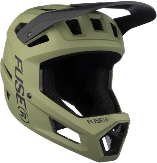 BMX Helmet Fuse Omega Fullface (L/XL - Olive)  - Green - Size: Large