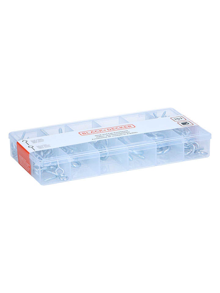 Black & Decker Haken & Ösen in Sllber - 151 Stück - onesize