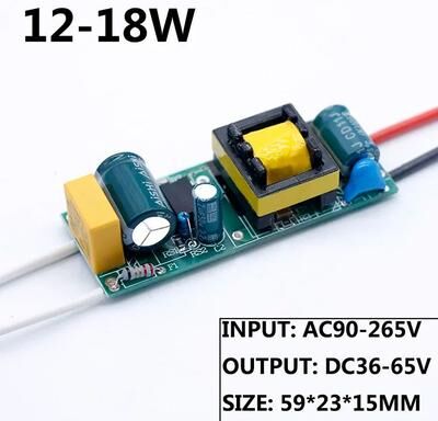 Inspired Living LED Driver 220V Constant Current 300mA Power Supply Module (136W) For Downlights & DIY LEDs 12 18w Dc36 65v output 240 260ma