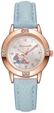 Modern Mode Marketplace Sanrio Watch For Women Rose Gold Hello Kitty Kuromi Quartz Watch blue