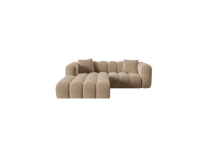 3-Sitzer Design Ecksofa „Clotilde“ Samt Sand CXL by Christian Lacroix