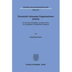 Dezentrale Autonome Organisationen (DAOs), Fachbücher von Maximilian Steiner
