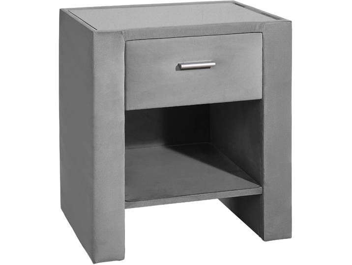 Nachttisch HOME AFFAIRE, grau, B:50cm H:61cm T:41cm, Tische, Nachttisch