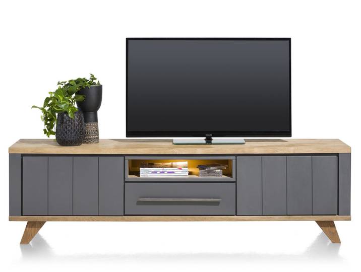 Henders & Hazel Jardin Lowboard mit LED MDF/Eiche Furnier