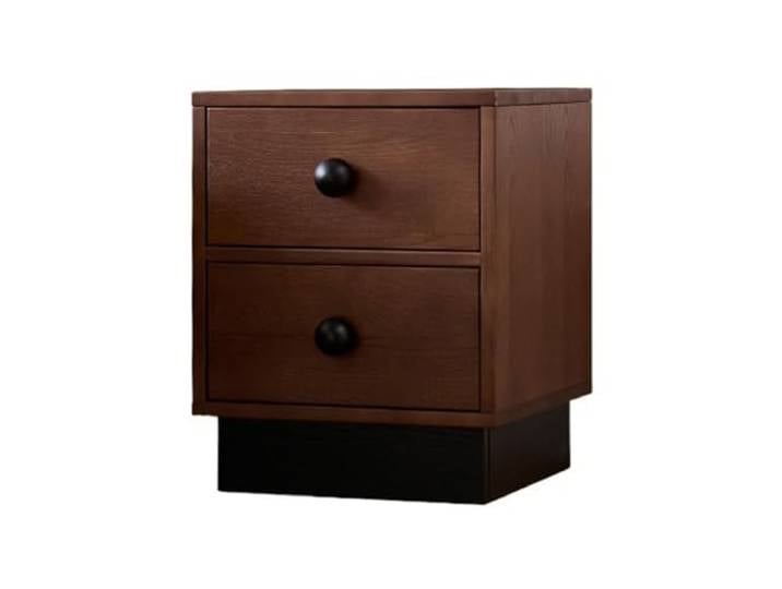 Room Nightstand Nachttisch mit Schublade Home Storage Cabinet (Bruin)