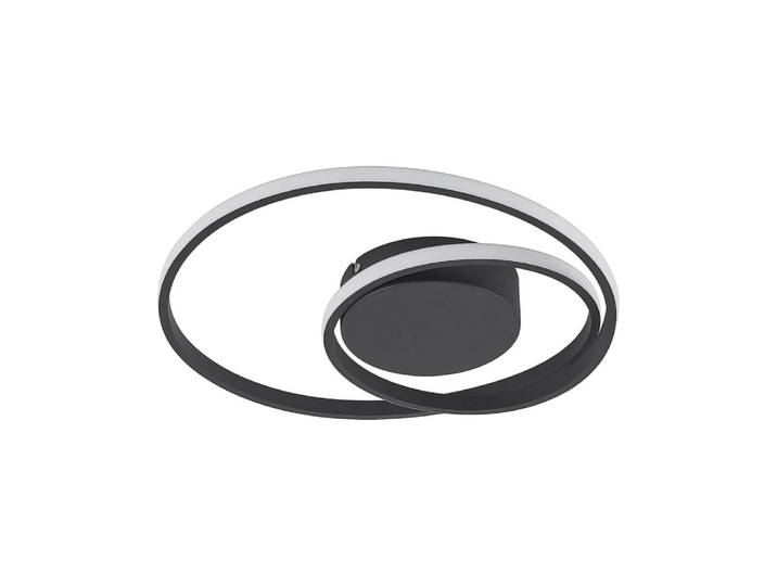 Plafonnier led en aluminium noir