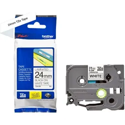 Brother TZe-251 Schriftband schwarz auf weiß 24mm/8m laminiert