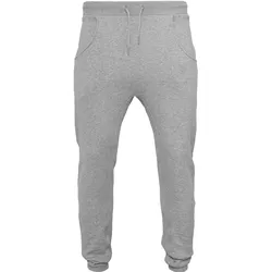 Build Your Brand, Herren, Sporthose, Heavy Deep Crotch Sweatpants (M), Grau