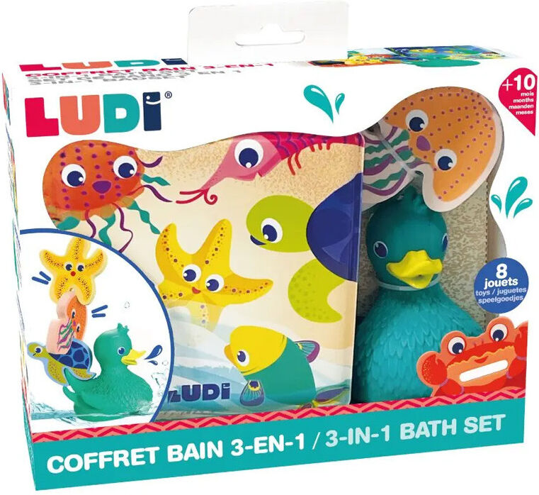 Coffret Bain 3-en-1 Lucky Duck & Friends - Ludi