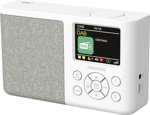Kenwood CR-M33DAB Tischradio DAB+, FM DAB+, UKW Weiß