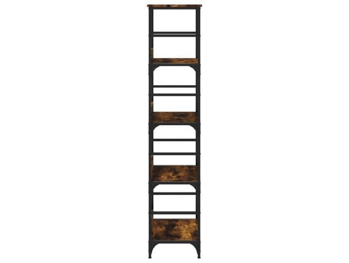 Maison Soldes MEUBLE Étagère chêne fumé 50x33x153cm bois d'ingénierie - Multi-Rangement - armoire à livres -