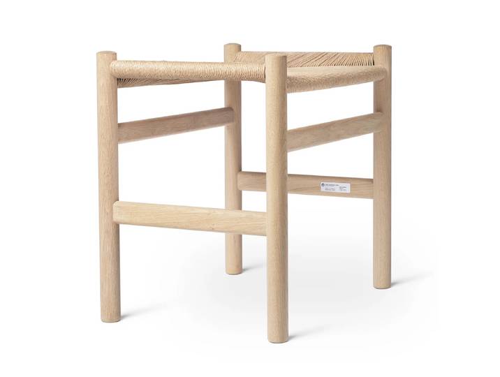 Carl Hansen - CH53 Hocker H39 cm, Eiche geseift / natur