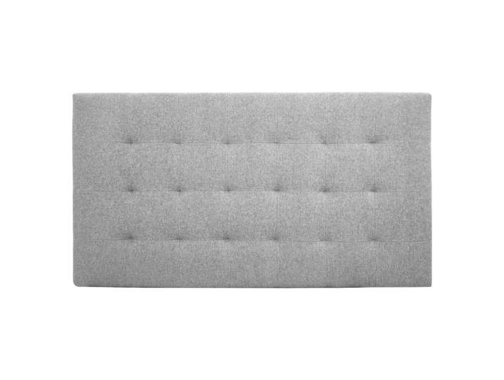 Tête de lit polyester capitonnée grise 90x80cm