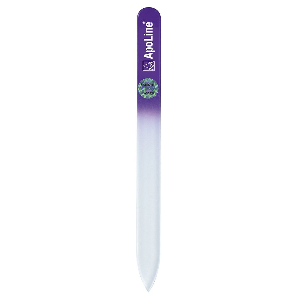 Apoline Nagelfeile Glas 9 cm lila 1 St Feile