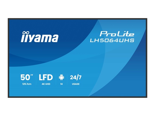Iiyama ProLite LH5064UHS-B1AG - 127 cm (50") Diagonalklasse (125.8 cm (49.5") (LH5064UHS-B1AG)
