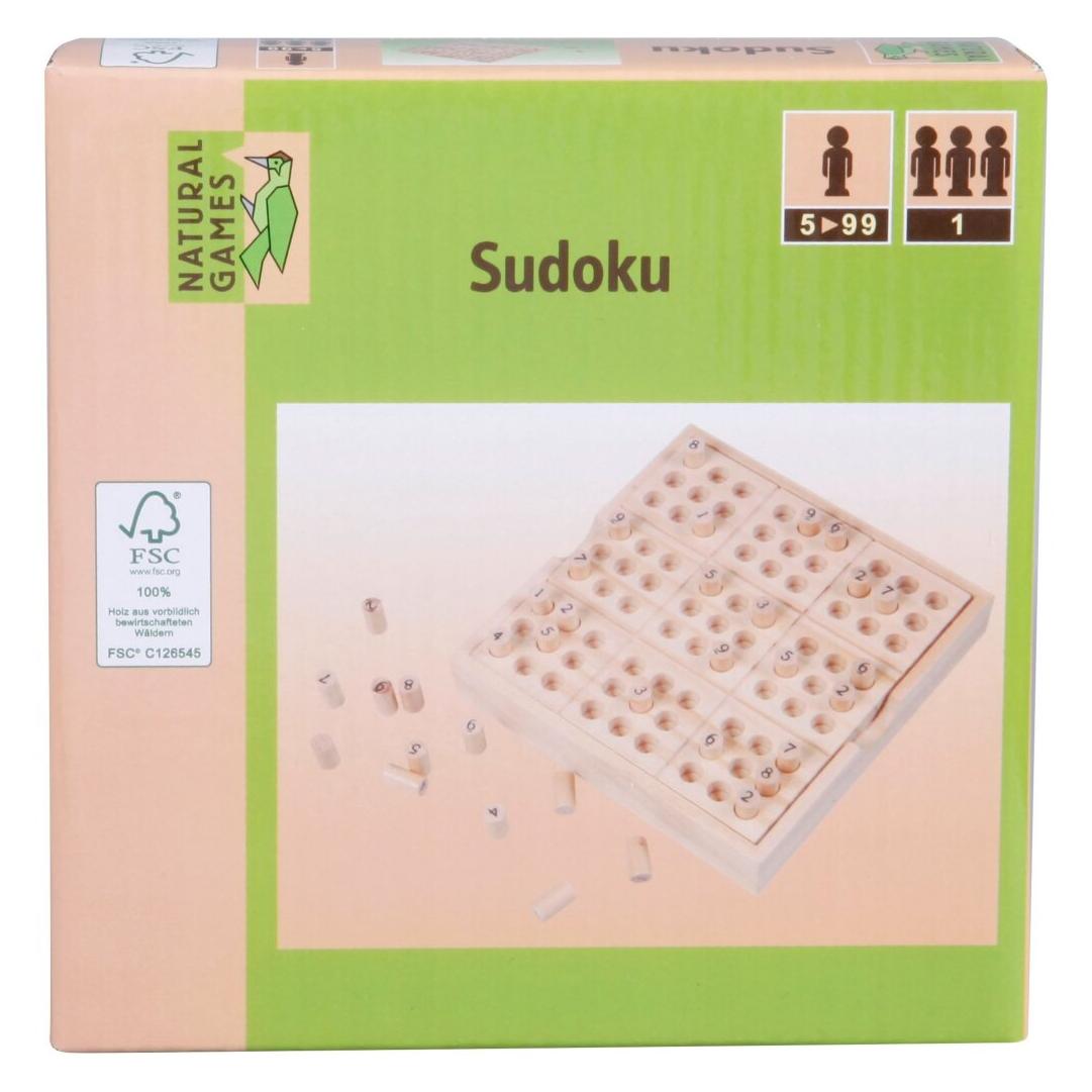 Natural games NG Sudoku 14x14x2,5cm (Deutsch, Englisch, Französisch, Italienisch, 1 Spieler) (0061117075)