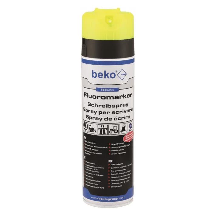 Beko TecLine Fluoromarker Schreibspray 500 ml LEUCHTGELB 294 29 500 (1x) (29429500)