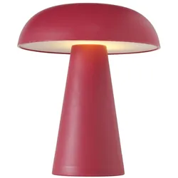 Boltze Tischleuchte Adelia, 17,50 cm, Ø 15 cm, Rot