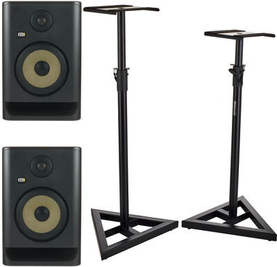 KRK Rokit RP7 G5 Stand Bundle Schwarz