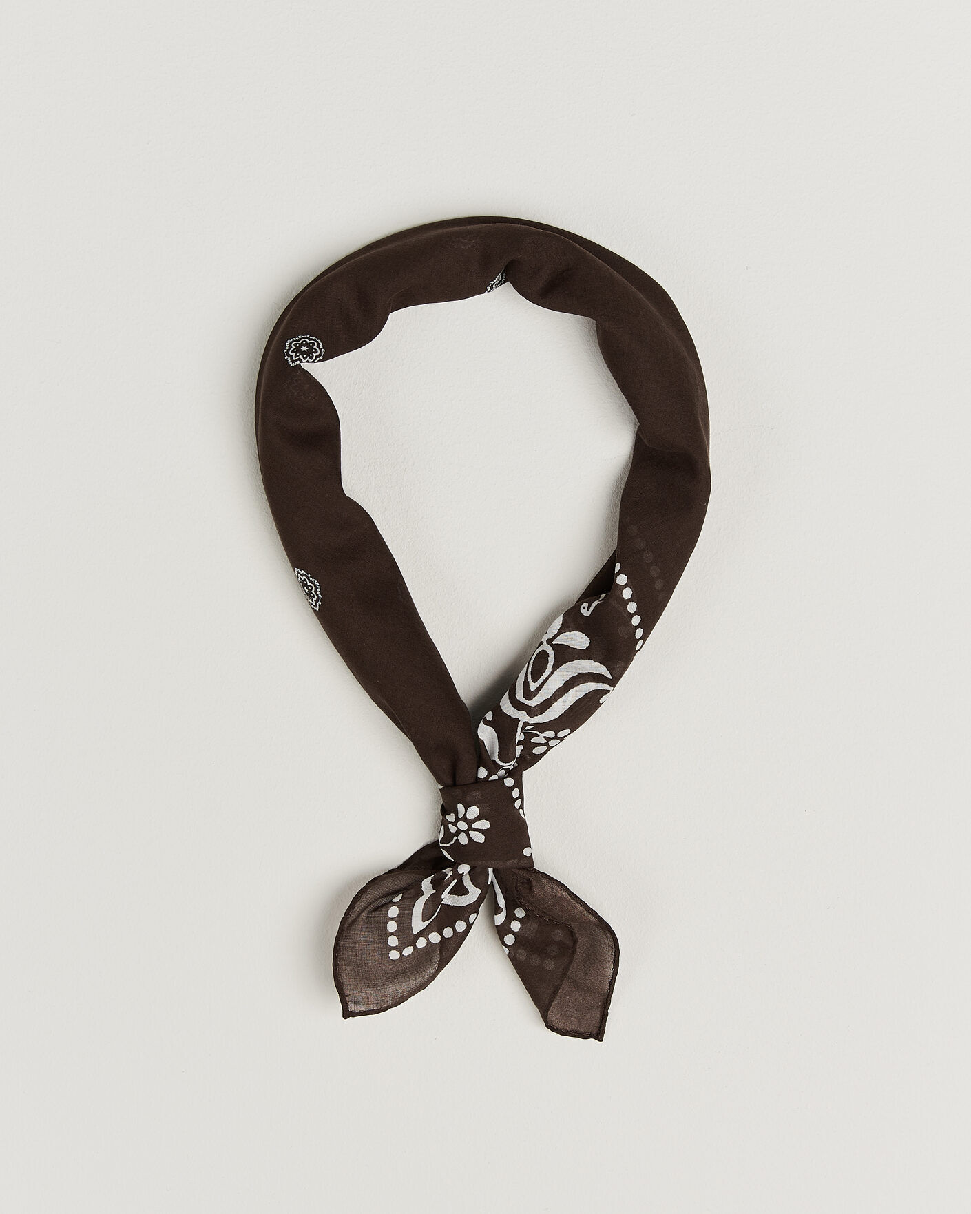 Amanda Christensen Cotton Voile Printed Flower Bandana Brown men One size Brun