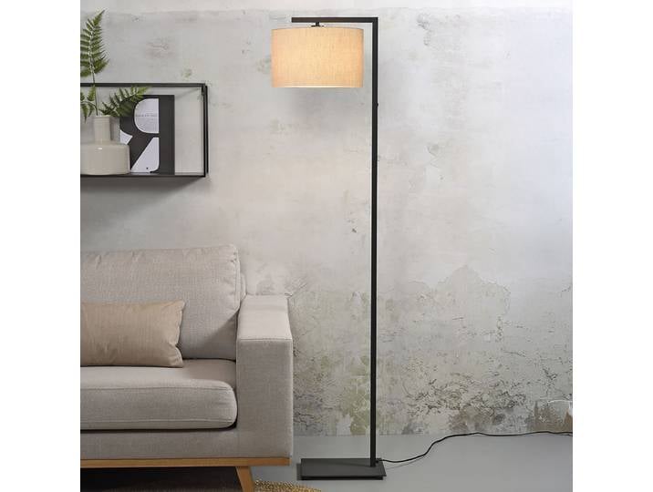 Lampadaire Boston Type A 32cm Gris/Gris Fer, thermopoudré E27