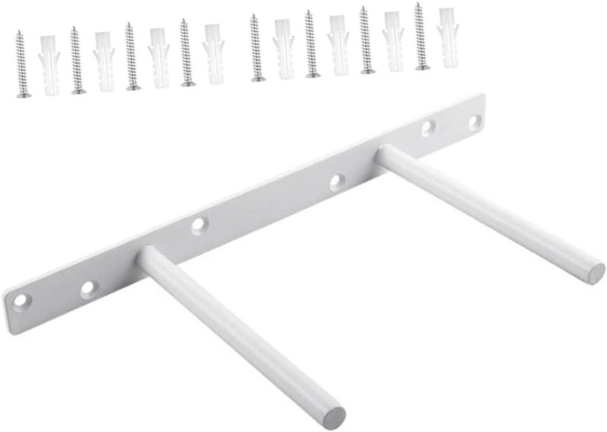 Onzichtbare plankdragers zwevende beugels wit 20 x 14,5 cm