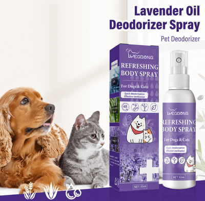 Inspire Select Lavender Pet Deodorizing Spray Natural Dog & Cat Perfume For Odor Control, Anti Itch & Coat Freshening Lavender Pet Deodorizing Spray Natural Dog & Cat Perfume For Odor Control, Anti Itch & Coat Freshening
