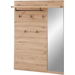 Garderobenpaneel HARPER ILEBO (BHT 120x163x31 cm) - braun - BHT 120x163x31 cm