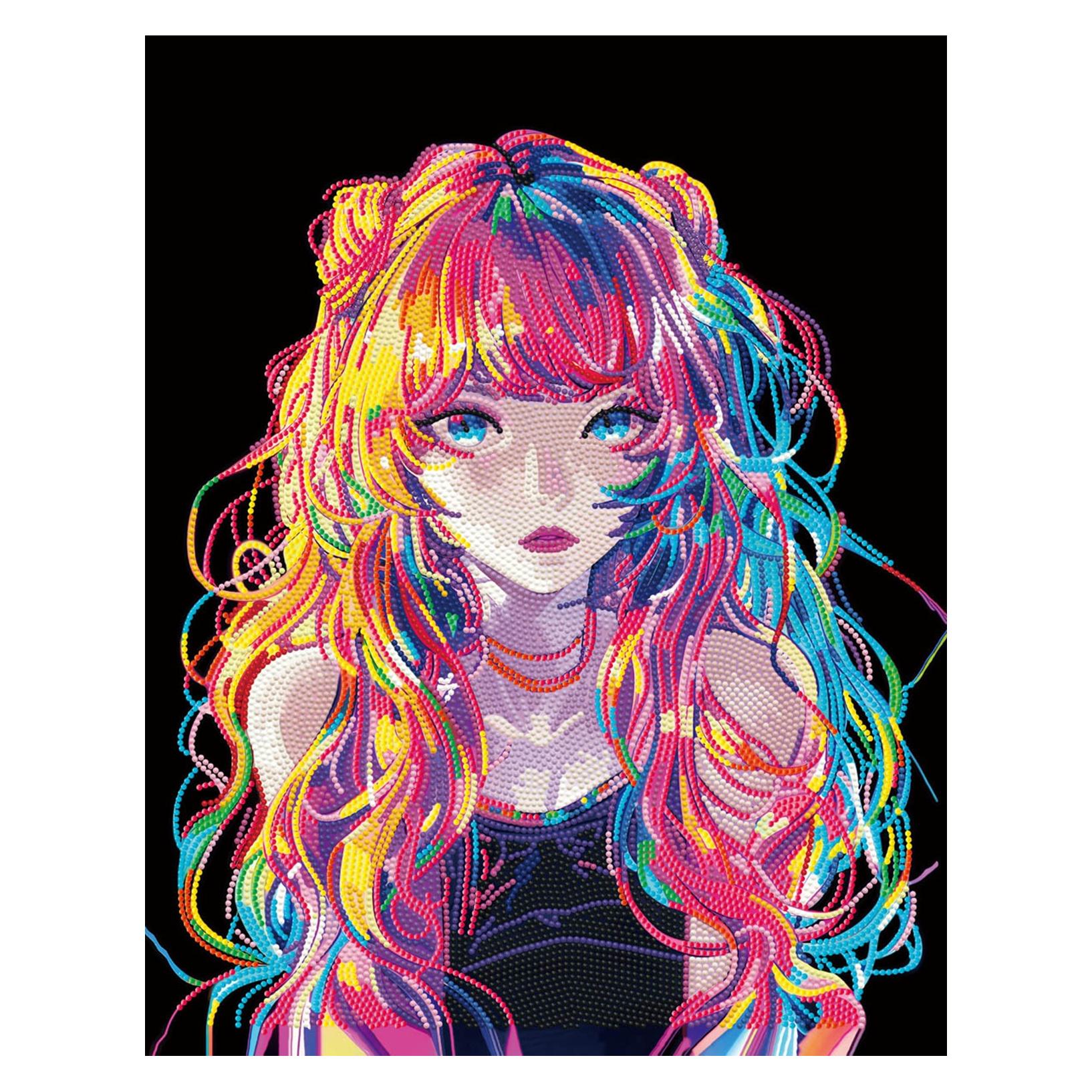 Diamond Dotz Diamond Painting Neon Anime Girl (DD25018)