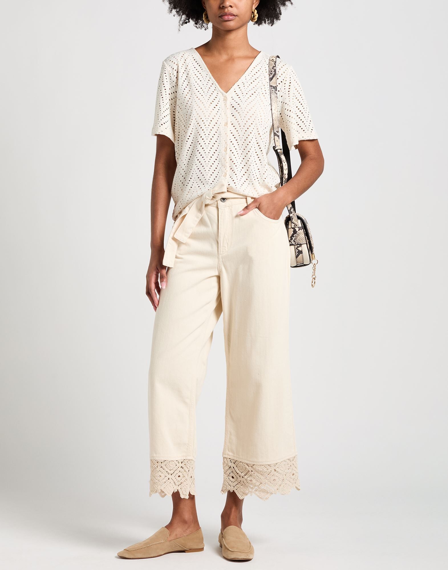 Liu •jo Pantalones vaqueros Mujer Hueso 30,31 Mujer
