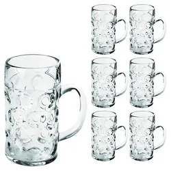 GraMonty Biergläser 500 ml 6 Stück, 15 cm