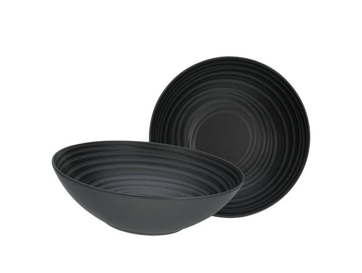 Salatschalen 2er-Set Ø 24cm Schwarz