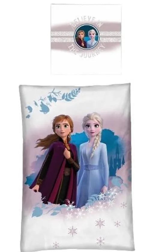 Disney Frozen Dekbedovertrek voor kinderen, Forest, 140 x 200 cm