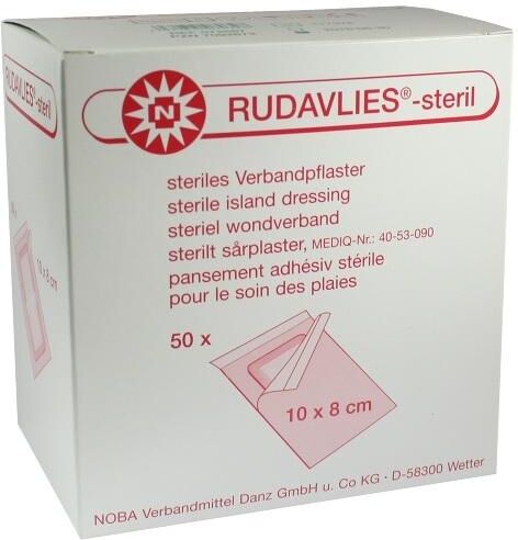 Rudavlies-steril Verbandpflaster 8x10 cm 50stk