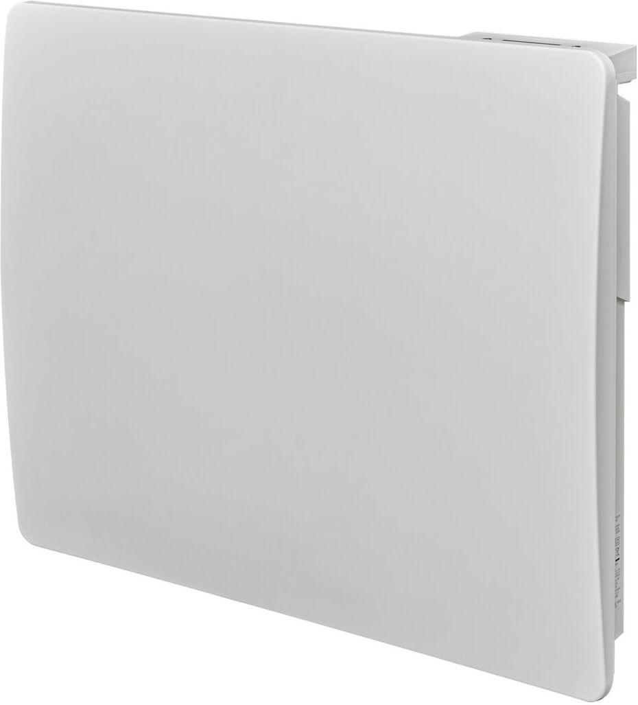 Adam Electric Radiator Space Heater with Adjustable Thermostat White 54.7cm H x 58.3cm W x 9.7cm D