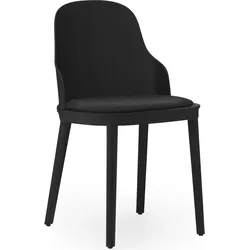 Allez PP Main Line Flax Stuhl schwarz mit gepolstertem Sitz
