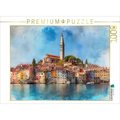 CALVENDO Puzzle Rovinj, Croatien | 1000 Teile Lege-Größe 64x48cm Foto-Puzzle für glückliche Stunden